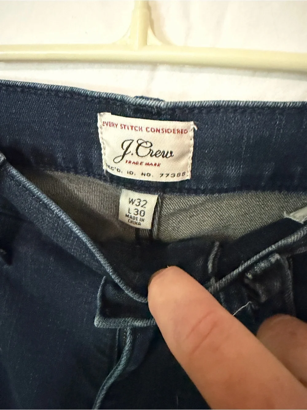 Men's Dark Blue Straight-Leg Jeans 32 x 30